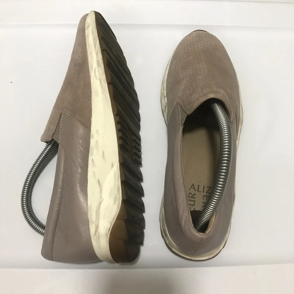 Naturalizer Selah turtle dove suede leather slip on sneakers